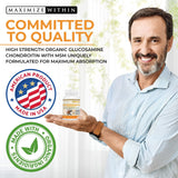 Maximize Within ingredientes en polvo destacando pureza y perfil de mezcla