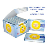 Maximum D3 tarjeta con cápsulas visible para control semanal y almacenamiento fácil