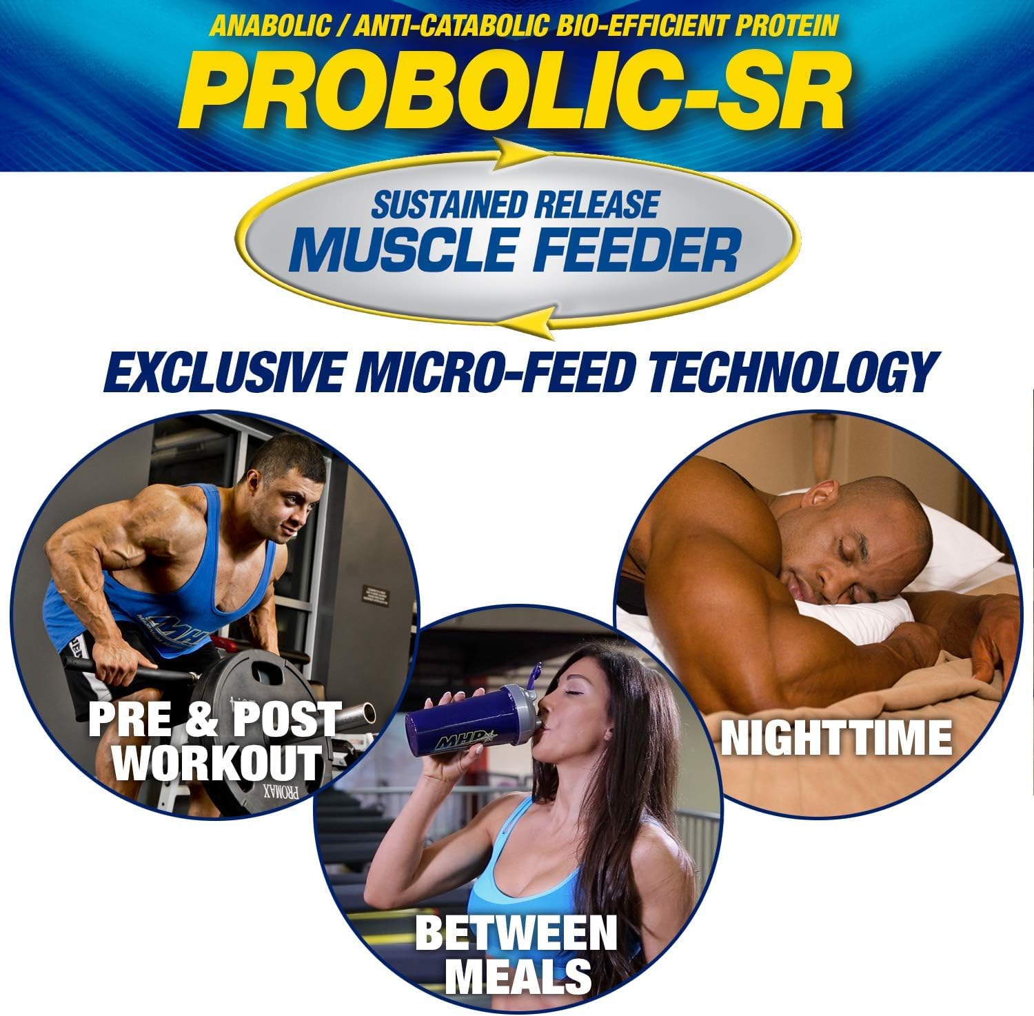 Maximum Human Performance comparación de tamaño Probolic‑SR 4 lb para referencia