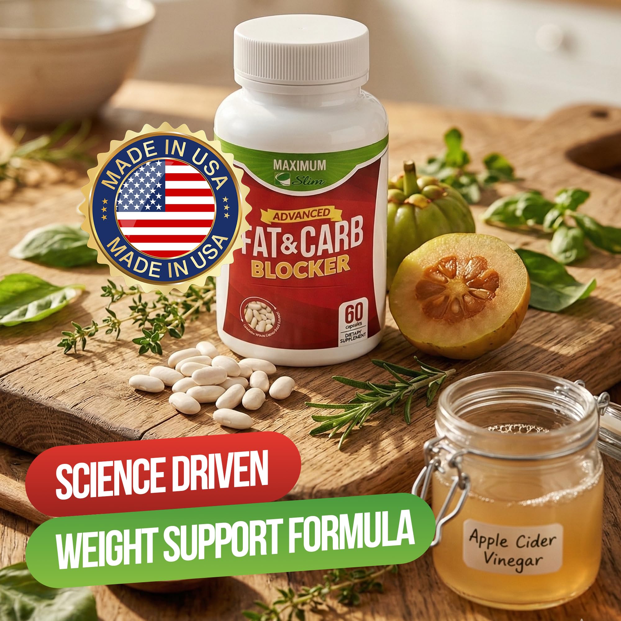 Maximum Slim en mesa de desayuno como apoyo a comidas con carbohidratos