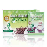 Maximum Slim frente del empaque mostrando 30 cápsulas y beneficios