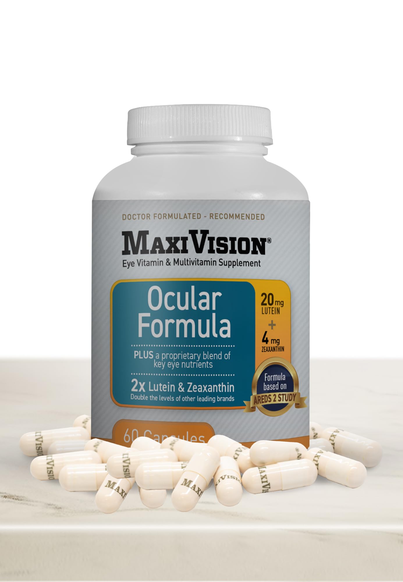 MaxiVision primer plano de cápsula destacando calidad y pureza