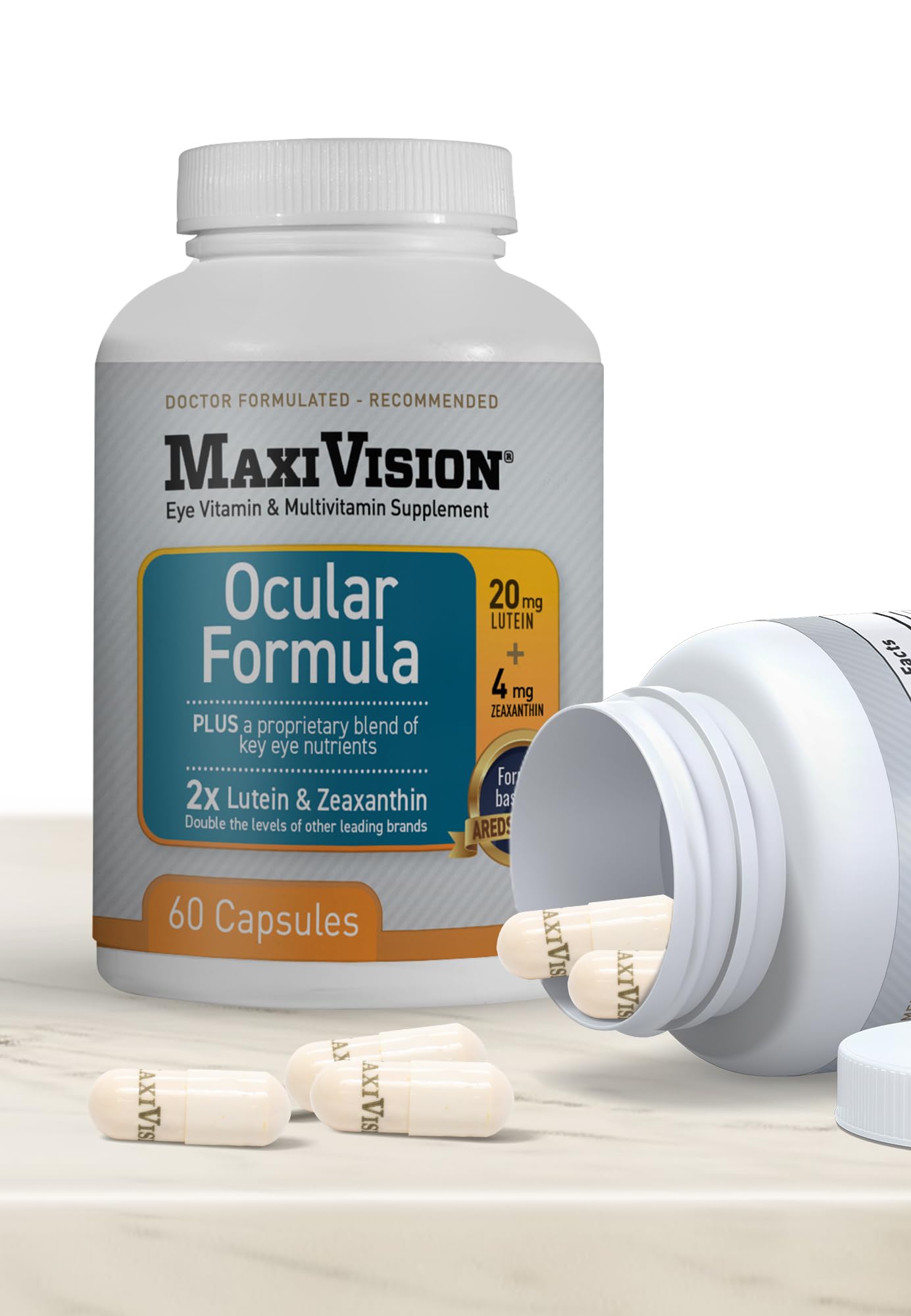 MaxiVision contenido textural de la fórmula mostrando ingredientes clave