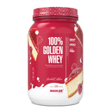 Maxler envase frontal Raspberry Cheesecake mostrando marca y tamaño, fácil elección