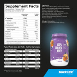 Maxler etiqueta nutricional, claridad en proteínas y calorías