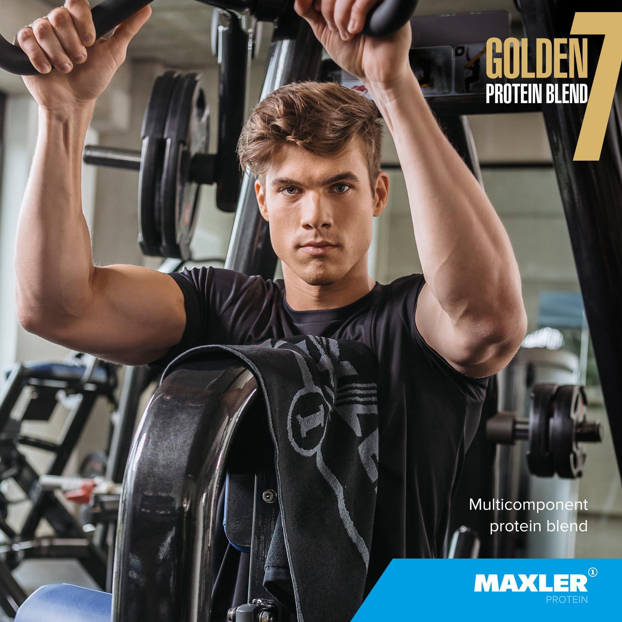 Maxler Golden 7 en escena de desayuno saludable, aporta energía matinal