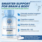 MAXLIFE NATURALS cápsulas cerca, enfatizando pureza y dosificación