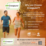 Atleta usando MaxOut360 Creapure antes de entrenar, energía y soporte