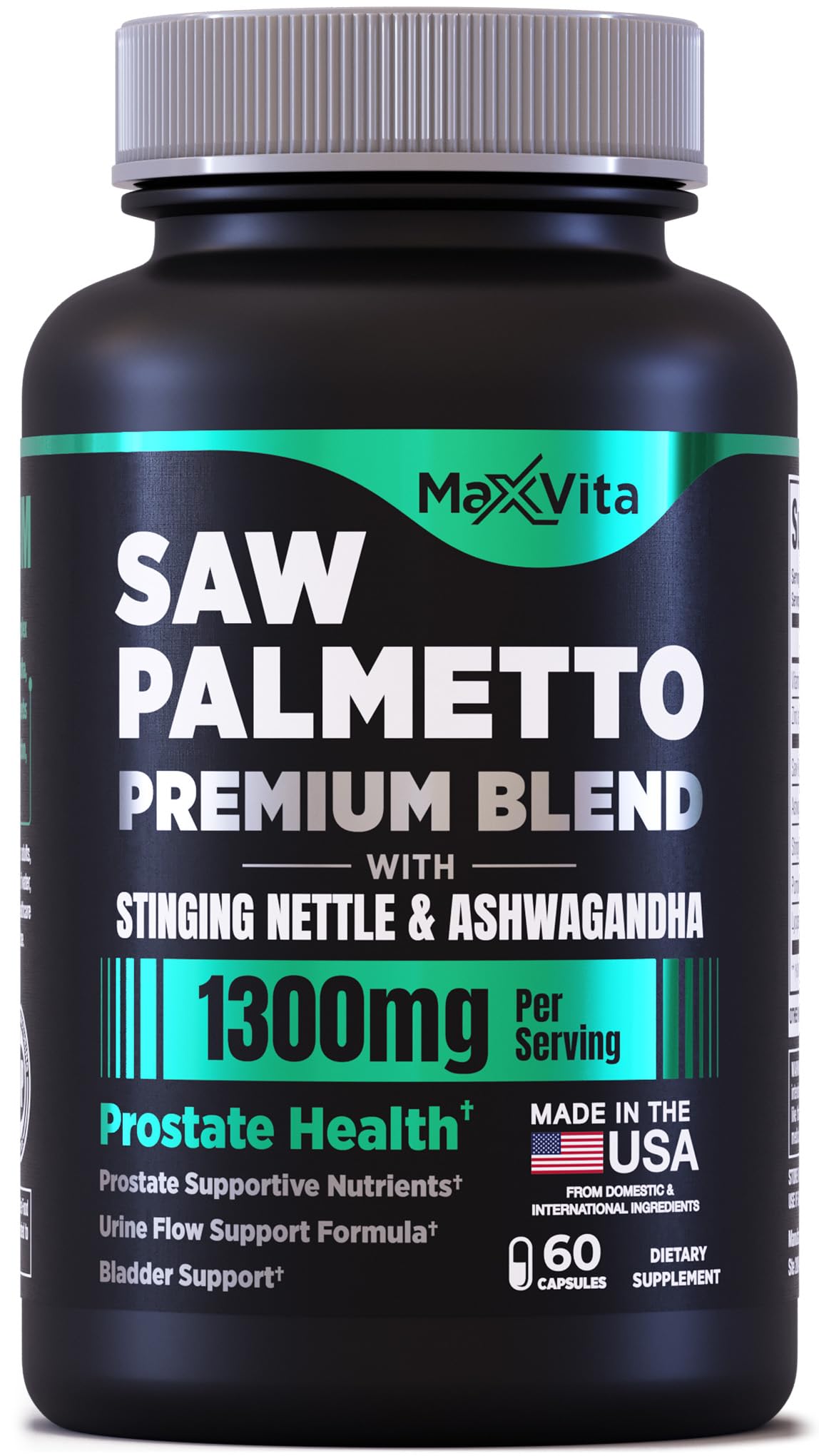 MaxVita envase frontal mostrando suplemento prostático y confianza
