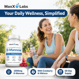 MaxX Labs cápsulas en mano para mostrar dosis y facilidad