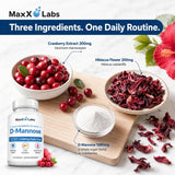 MaxX Labs arándano e hibisco juntos para destacar ingredientes