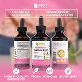Maxx Herb junto a una regla para comparar tamaño del frasco y cantidad por envase