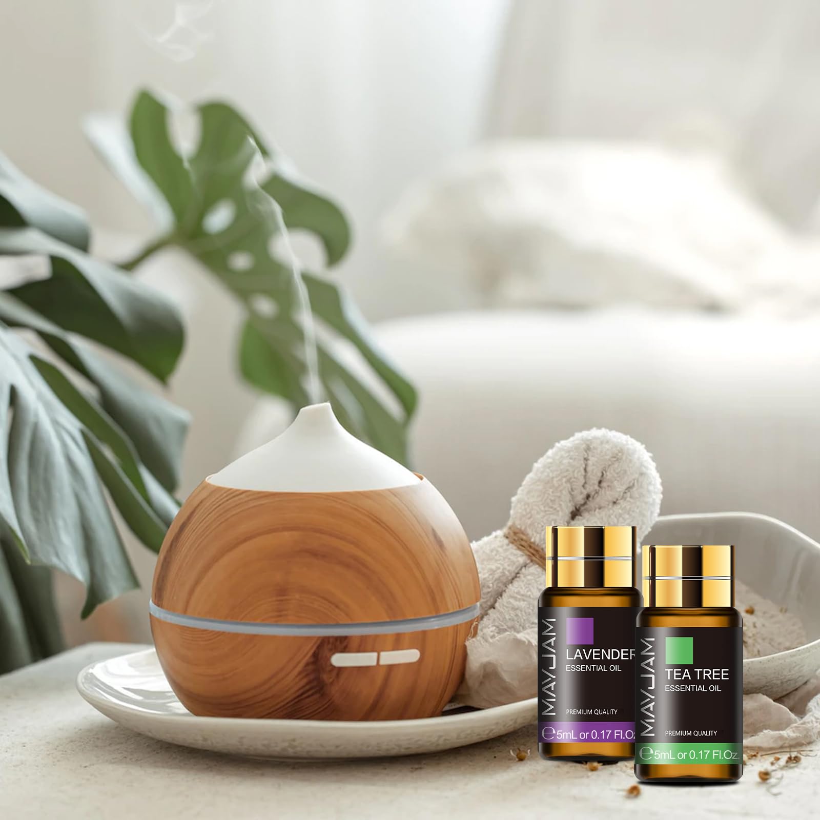 MAYJAM frascos usados en difusor creando ambiente agradable en casa