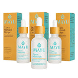mayu botella frontal mostrando diseño y pureza del envase
