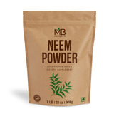 MB Herbals envase frontal de Neem Powder 2 lb, formato grande y pureza visible