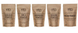 MB Herbals pack frontal con bolsas resellables y etiquetas visibles, práctico para combinar