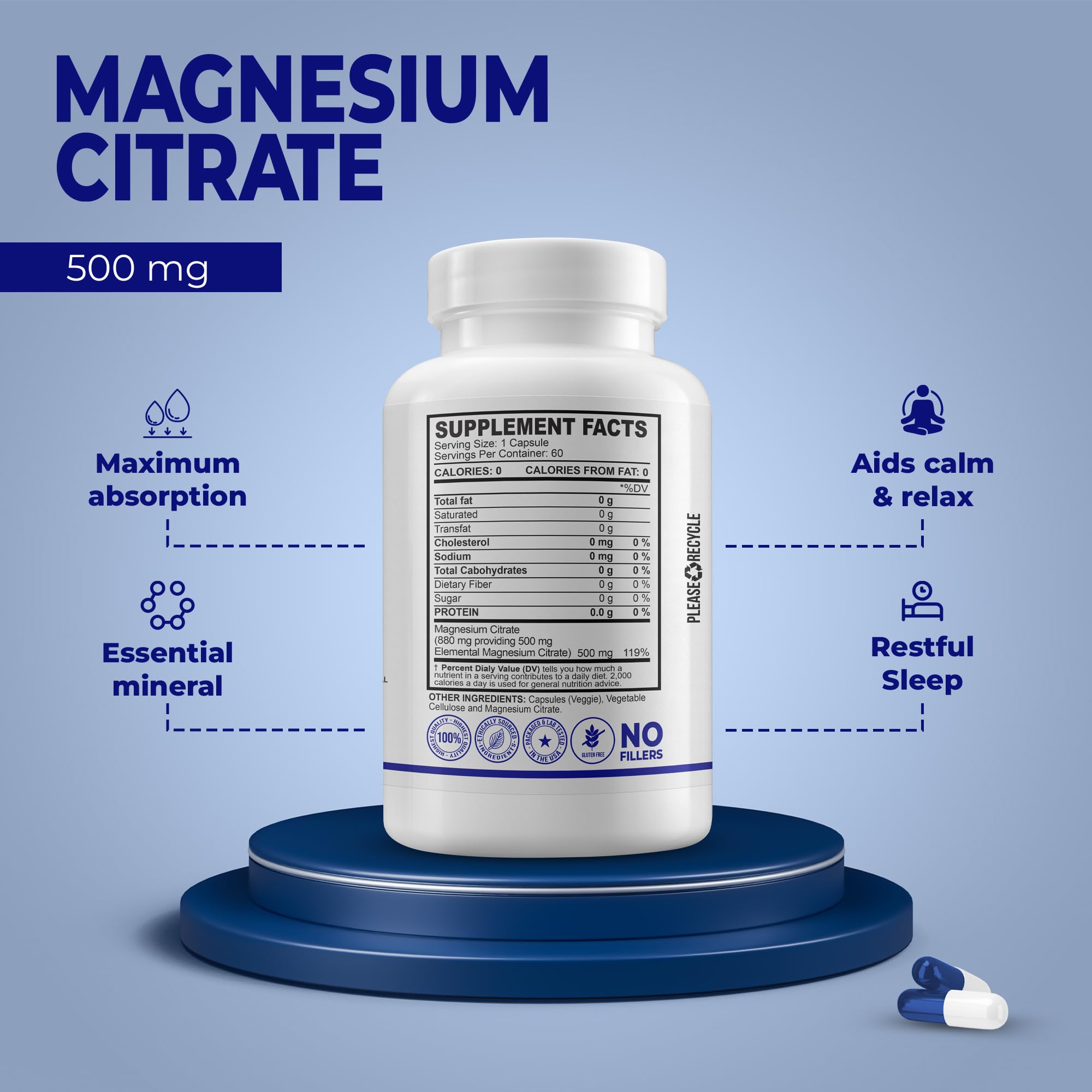 MB One Pharma cápsula en primer plano destacando textura vegana y fácil ingestión