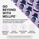 MD. Life cápsulas en primer plano mostrando textura y fácil ingestión