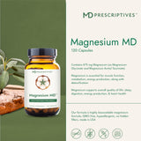 MD Prescriptives botella abierta con cápsulas listas para tomar, conveniencia diaria