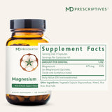 MD Prescriptives primer plano de cápsula destacando textura y fácil ingestión