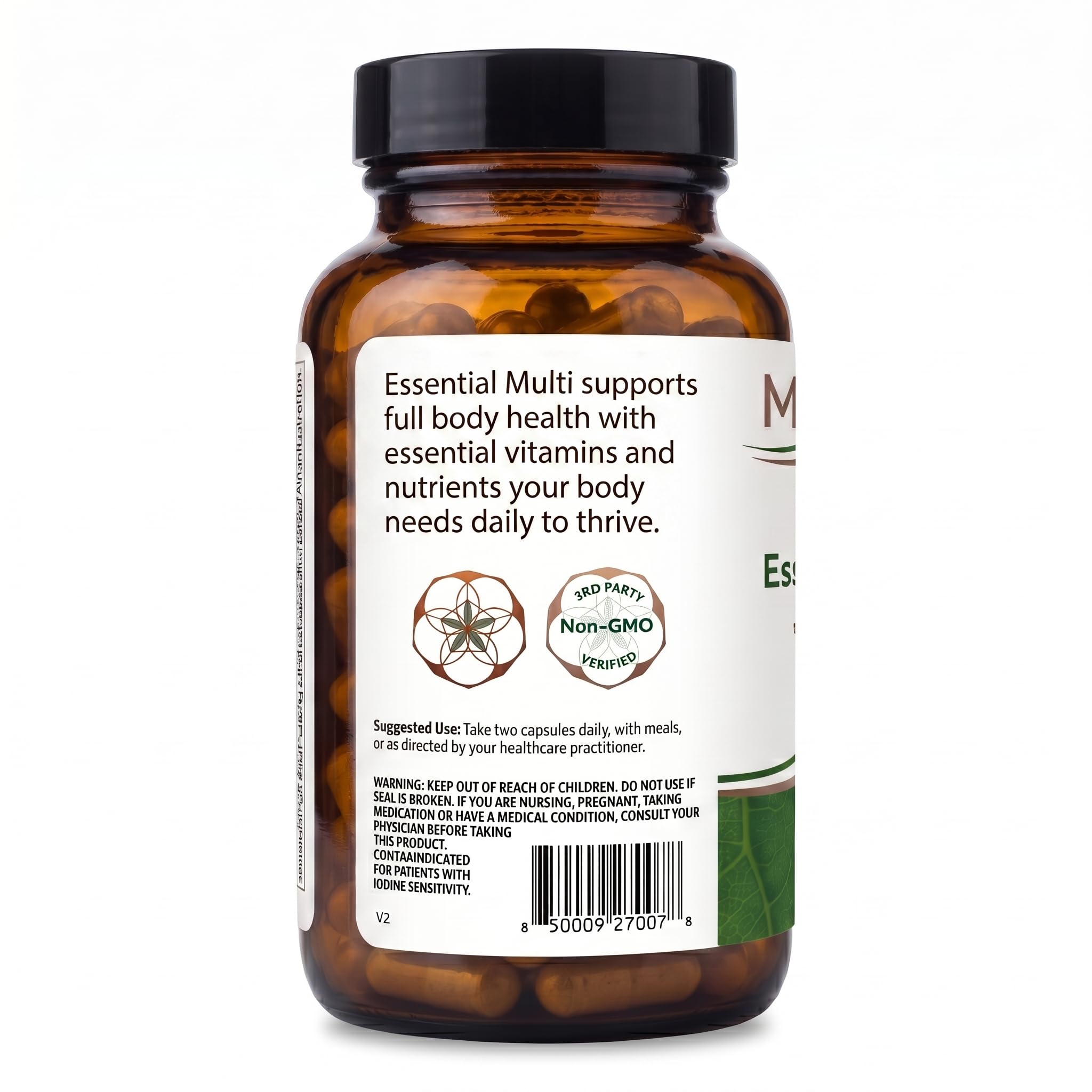 MD Prescriptives etiqueta con lista de ingredientes y beneficios visibles