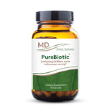 MD Prescriptives PureBiotic vista frontal con envase y beneficio claridad