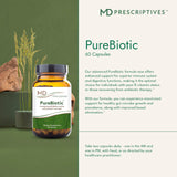 MD Prescriptives PureBiotic polvo cerca destacando textura y pureza