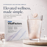 Primer plano de tableta MDR VitalFactors que revela textura y formulación pura