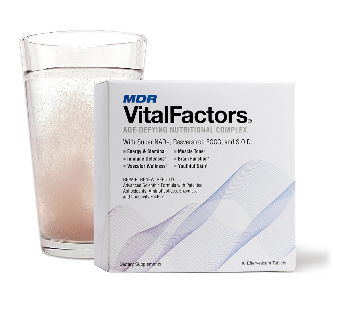 MDR VitalFactors pack frontal mostrando etiqueta y beneficios claros