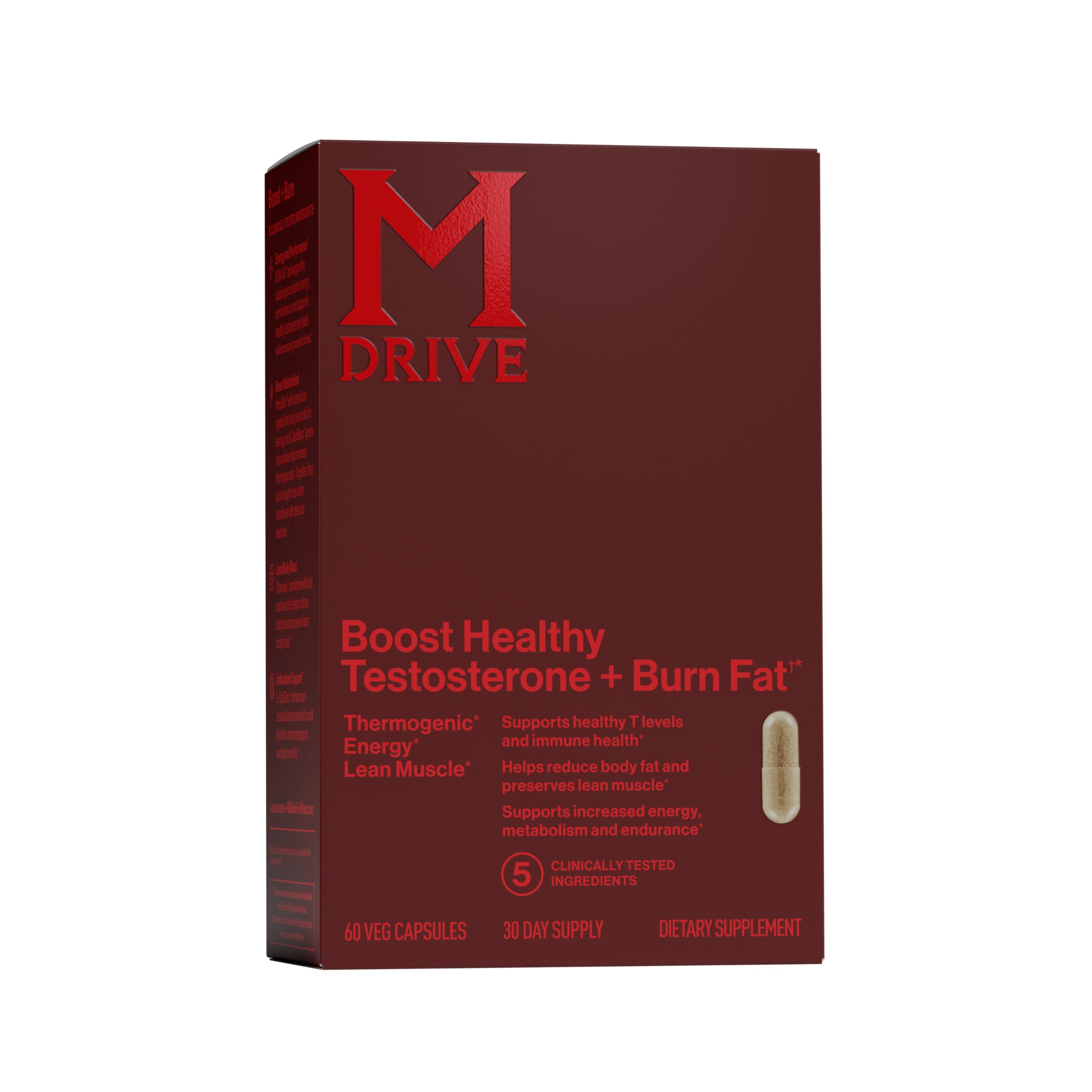 Mdrive vista frontal del envase mostrando la marca y beneficios