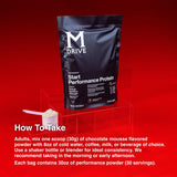 Mdrive Start añadido a smoothie de desayuno, más proteína y nutrientes