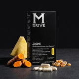 Mdrive envase junto a una mano para comparar tamaño y dosificación diaria