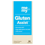 Me + My Gluten Assist etiqueta nutricional legible, transparencia en ingredientes