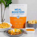 Meal Boosters envase frontal mostrando el producto y beneficios