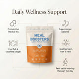 Meal Boosters textura del polvo disolviéndose fácil en caldo