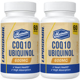 Mecinalis envase frontal CoQ10 600 mg mostrando cantidad y forma