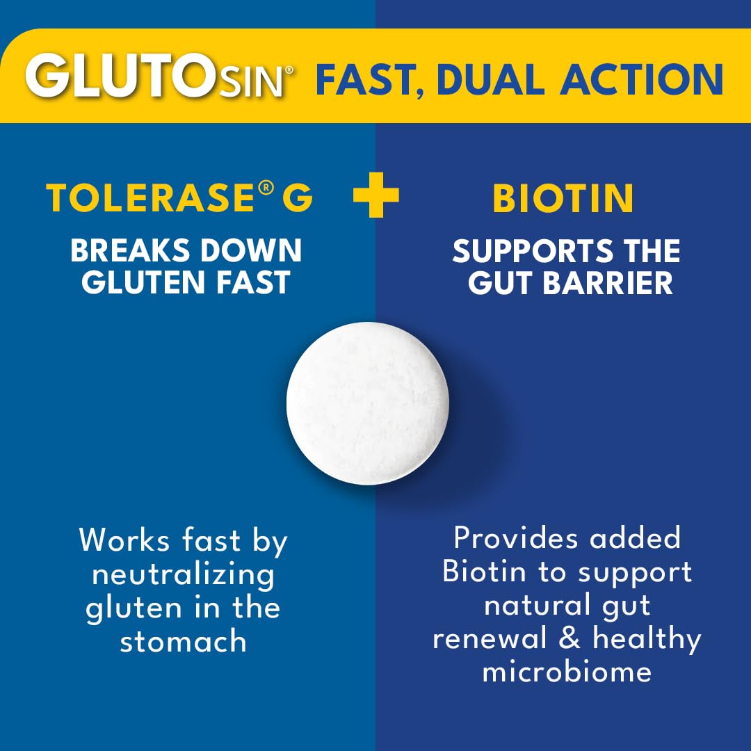 Medagel GLUTOsin tabletas en mano para comparación de tamaño