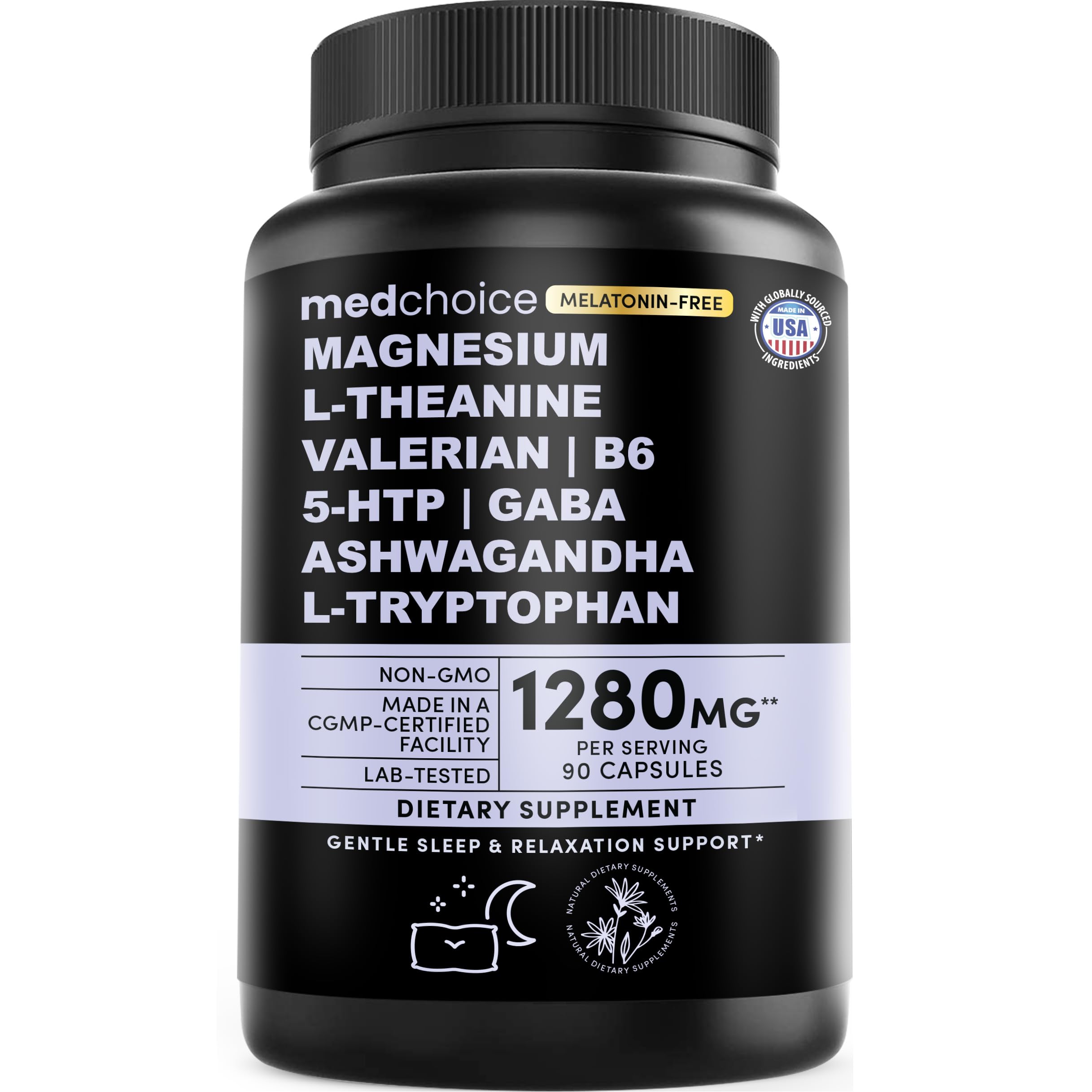 MEDCHOICE caja frontal del producto mostrando marca y beneficio para dormir