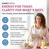MEDCHOICE etiqueta nutricional legible con formas activas de vitaminas