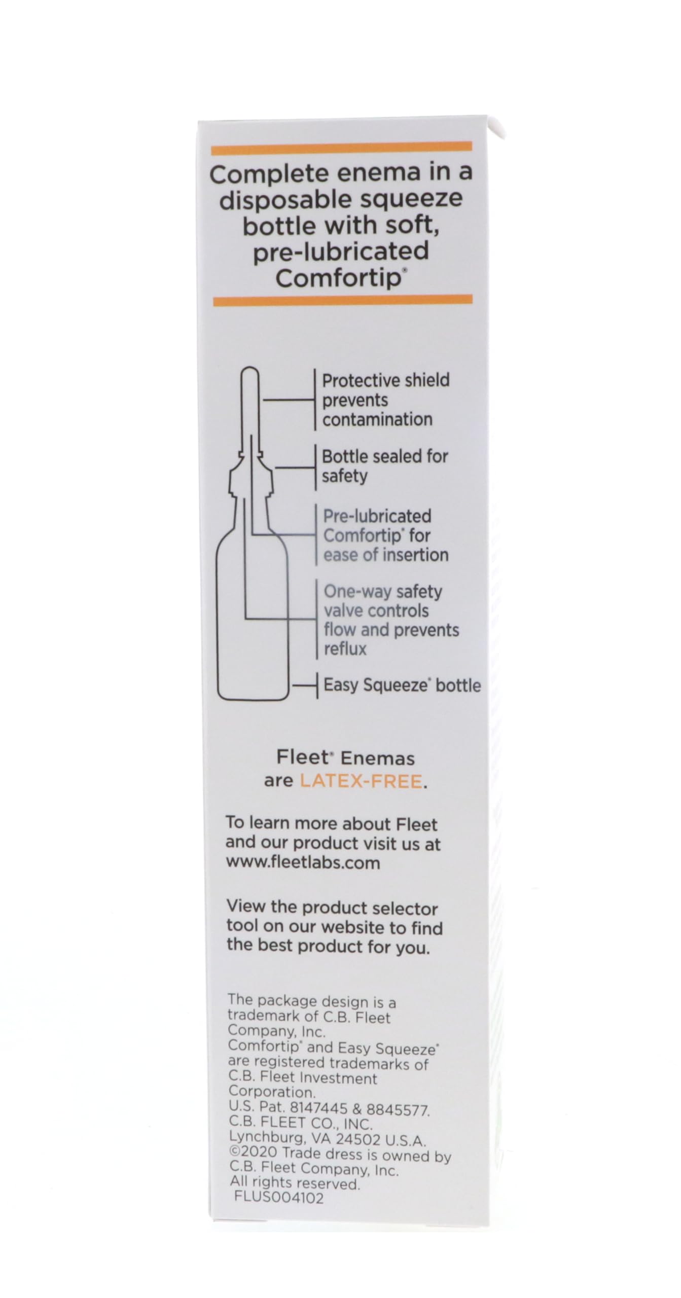 MEDCHOICE Fleet comparación de tamaño de la botella 4.5 fl oz para facilitar almacenamiento en casa