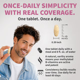 MEDCHOICE frasco abierto con tabletas para enfatizar suministro de 70 días