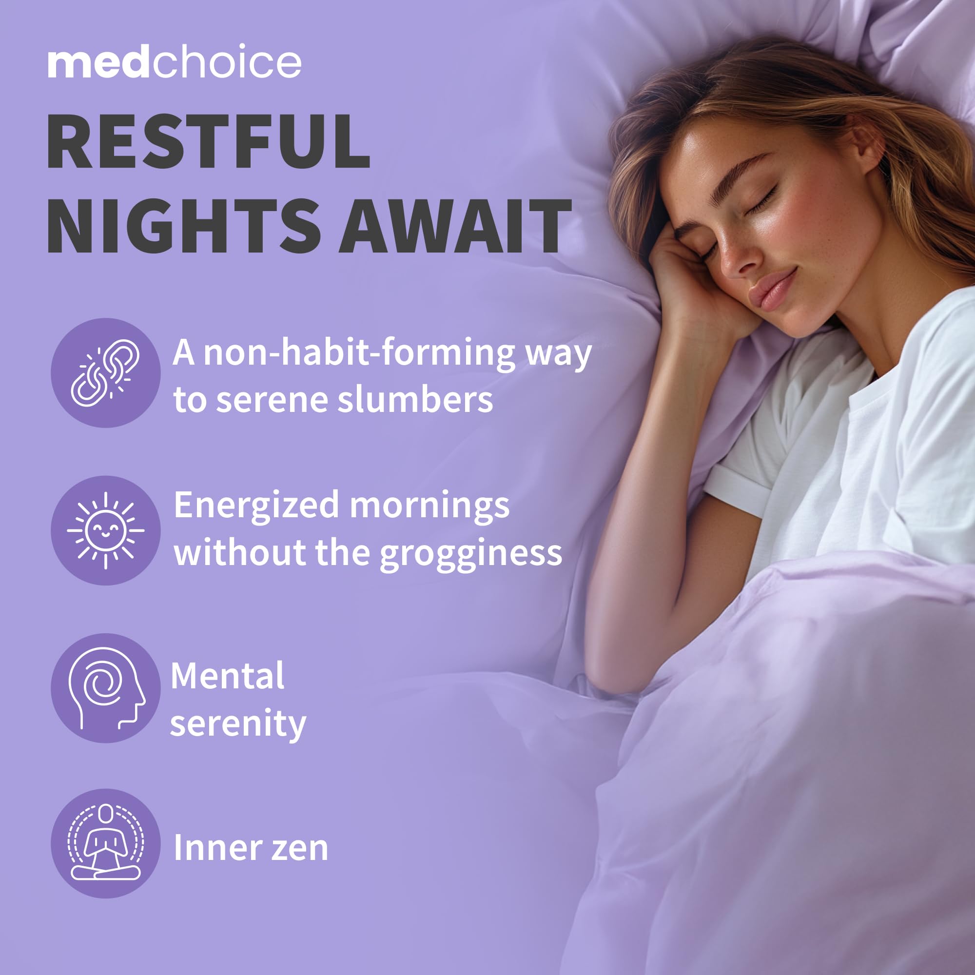MEDCHOICE botella en mesita de noche en uso nocturno práctico