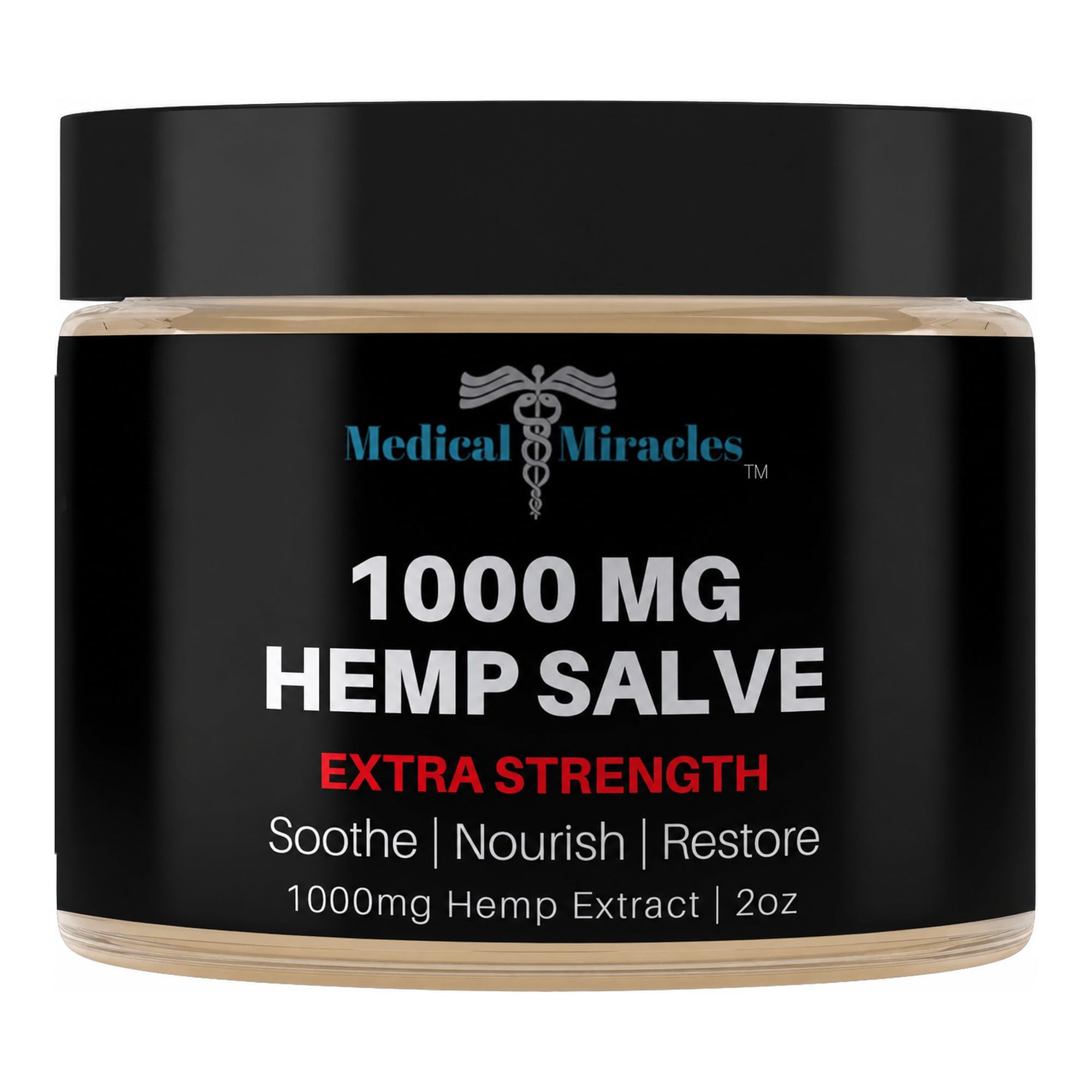Medical Miracles frasco 2 oz frontal mostrando diseño y concentración 1000 mg