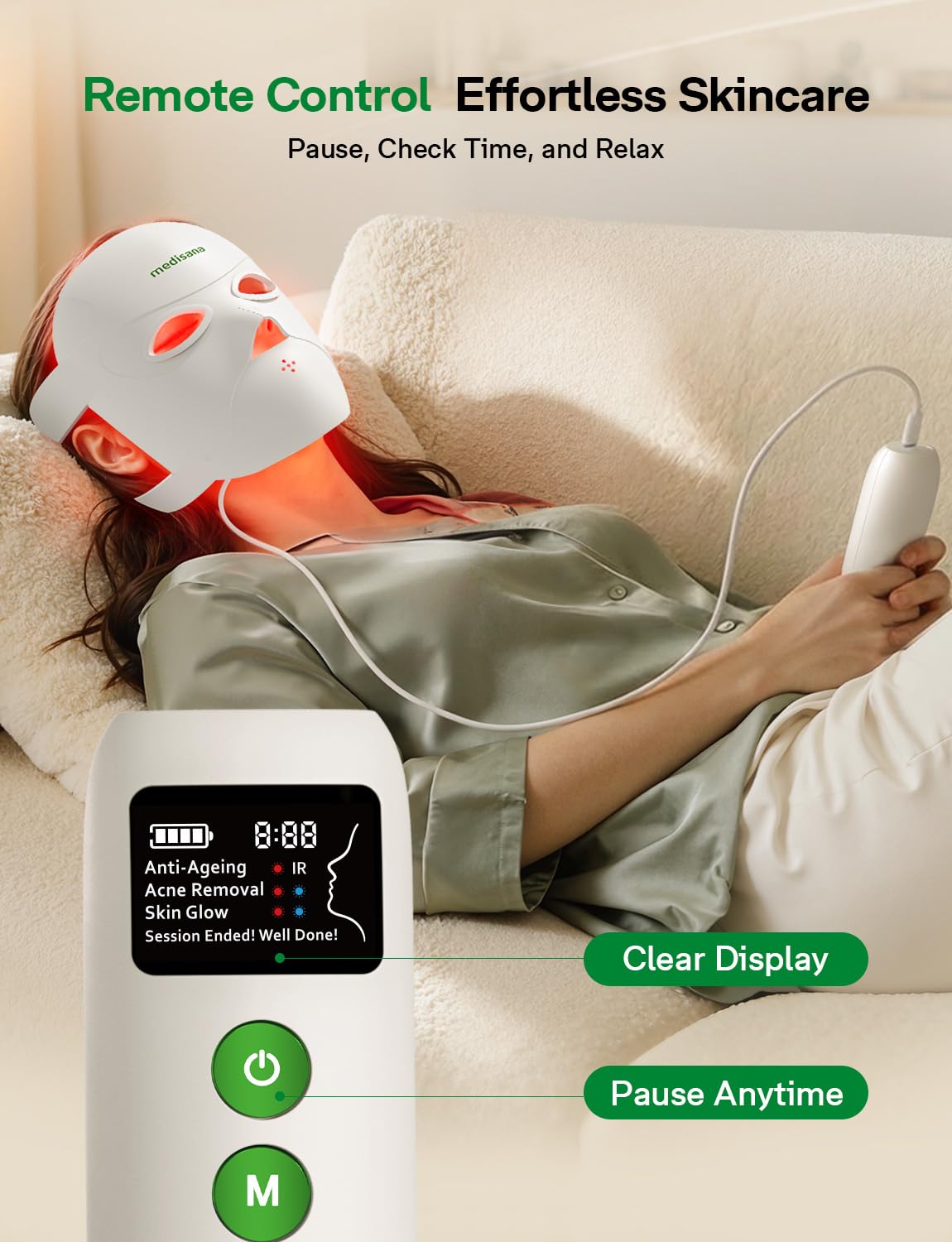 Medisana silicona ergonómica que adapta y protege los ojos