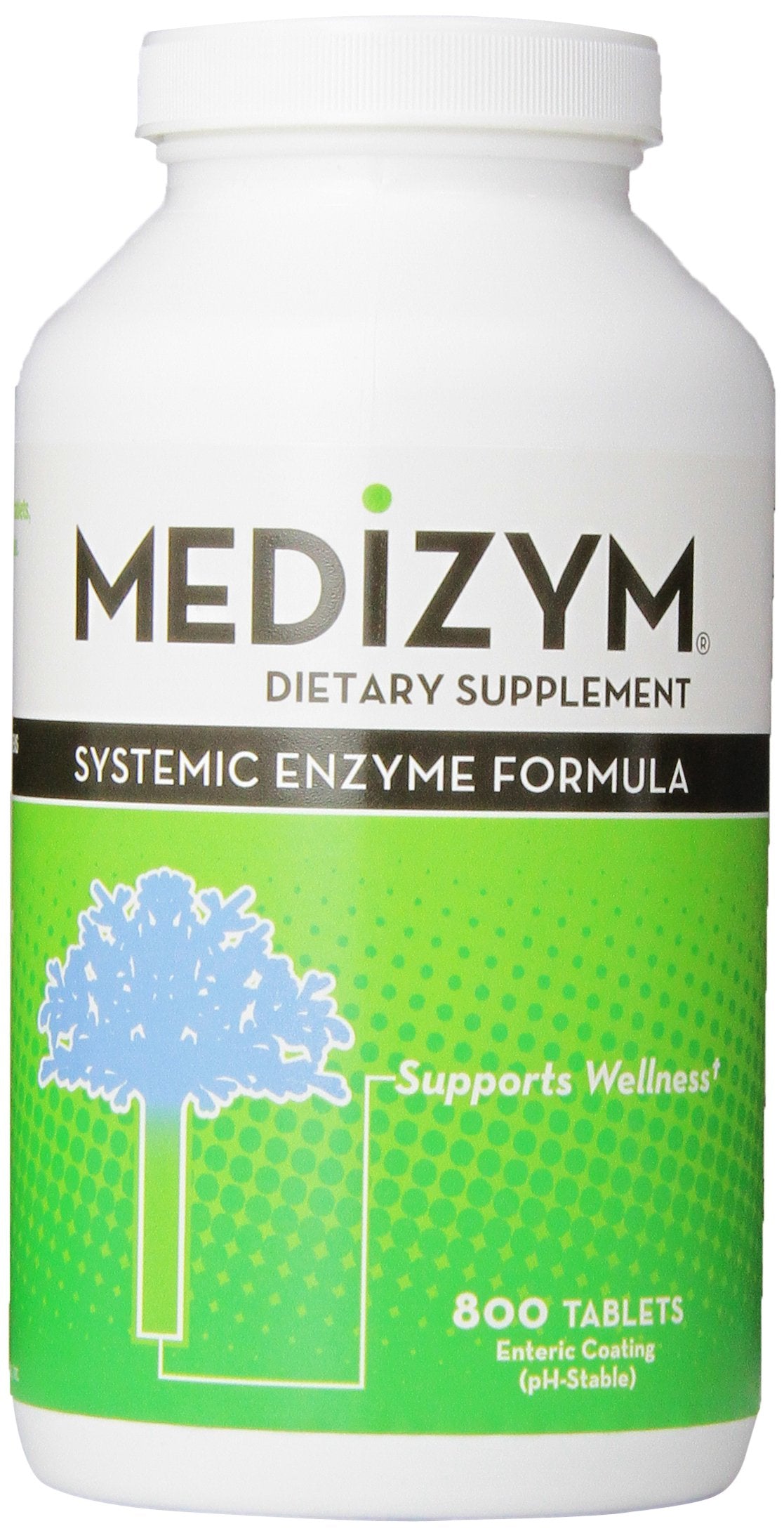 Medizym vista frontal del envase destacando presentación y cantidad
