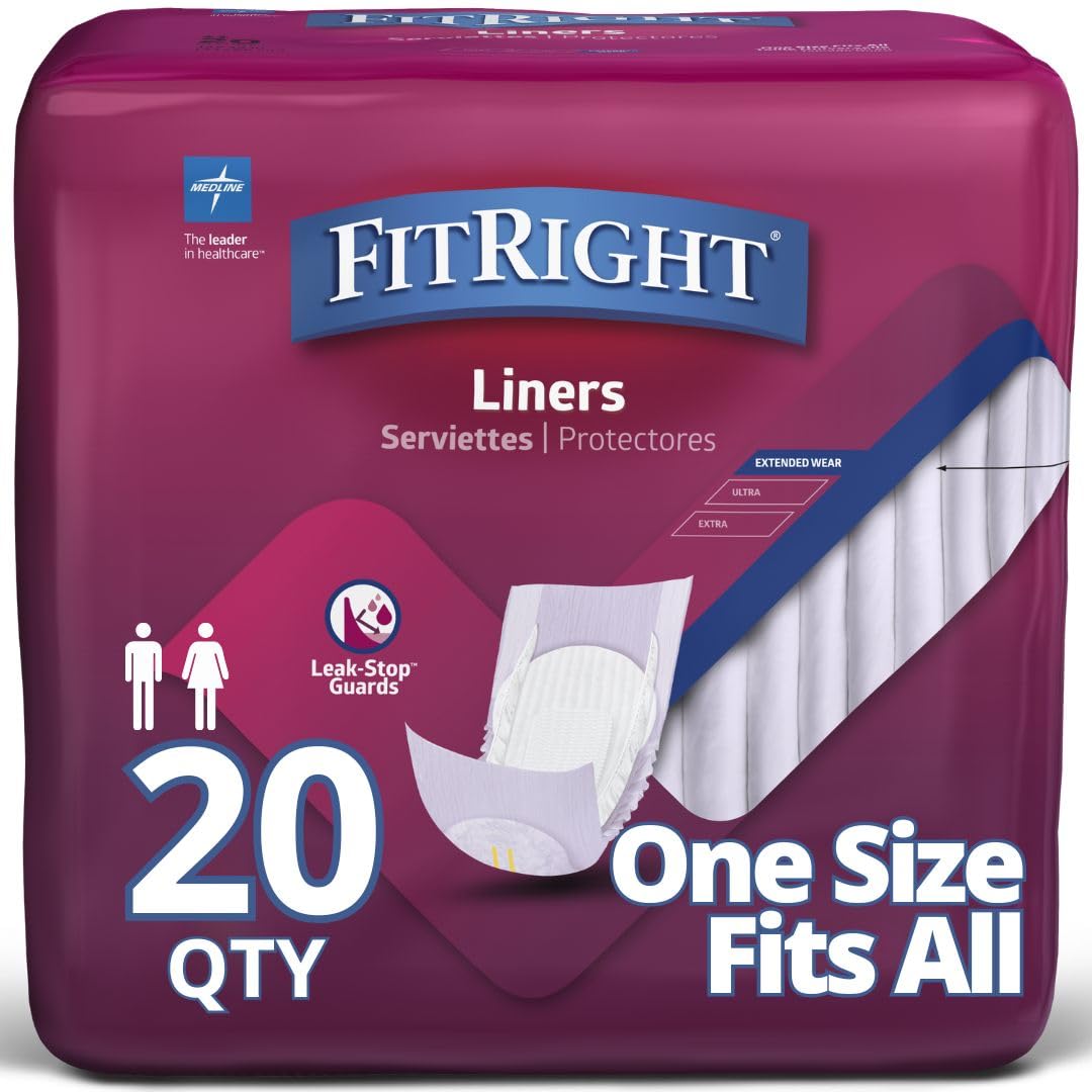 Medline FitRight Restore empaque frontal mostrando cantidad y tamaño, protección segura