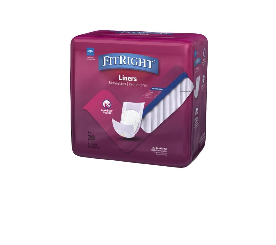Medline FitRight Restore primer plano del núcleo 4D, absorción rápida y control de olores