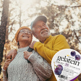 Escena de estilo de vida con Gelatein en mesa, Medtrition apto para cuidados domiciliarios