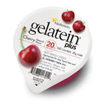 Medtrition Gelatein Plus Cherry empaque frontal, cómodo para administración