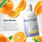 Medtrition HyFiber vertido en un vaso, mezcla rápida y consumo cómodo